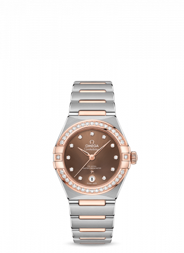 Omega Constellation Manhattan 29 Co-Axial Master Chronometer Stainless Steel / Sedna Gold / Brown Diamond / Diamond 131.25.29.20.63.001