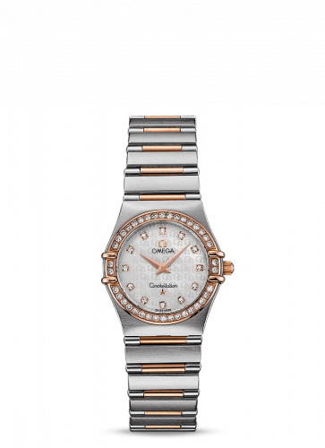 Omega Constellation Quartz 25.5 '95 Stainless Steel / Red Gold / Diamond / MOP 1358.75.00