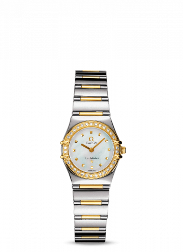 Omega Constellation Quartz 22.5 My Choice Stainless Steel / Yellow Gold / Diamond / MOP 1365.71.00