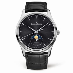 Jaeger-LeCoultre Master Ultra Thin Moon Stainless Steel / Black / Alligator 1368470
