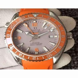 Omega Seamaster Planet Ocean GMT World Premiers Stainless Steel Gray 