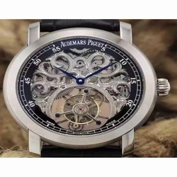 Audemars Piguet Jules Audemars Tourbillon Stainless Steel Skeleton & Black 