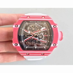Richard Mille RM67-02 High Jump Mutaz Essa Barshim RM Red Forged Carbon Black Skeleton 