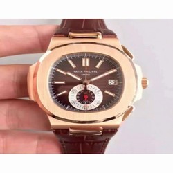 Patek Philippe Nautilus Chronograph 5980R JF Rose Gold Brown 