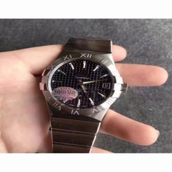 Omega Constellation 123.10.38.21.01.002 38MM V6 Stainless Steel Black 