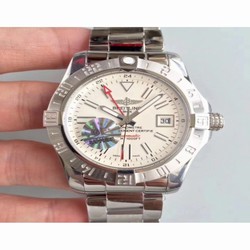 Breitling Avenger II GMT A329G78PSS GF Stainless Steel White 
