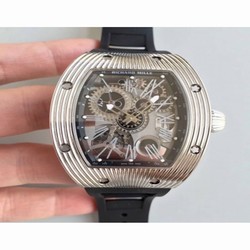 Richard Mille RM018 Tourbillon Hommage A Boucheron Noob Stainless Steel Black Skeleton 