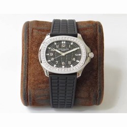 Patek Philippe Aquanaut Luce Ladies 5067A-001 PP Stainless Steel & Diamonds Black 