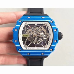 Richard Mille RM35-01 Rafael Nadal KV Blue Forged Carbon White & Skeleton 