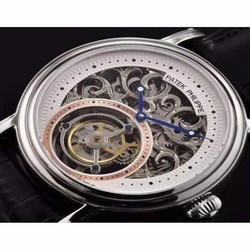 Patek Philippe Tourbillon Stainless Steel Skeleton & White 