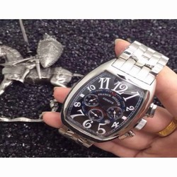Franck Muller Cintree Curvex Chronograph FM 8880 CC AT Stainless Steel Black 