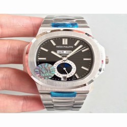 Patek Philippe Nautilus Annual Calendar Moonphase 5726/1A-001 KM V2 Stainless Steel Black 