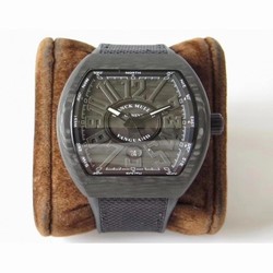 Franck Muller Vanguard Automatic Carbon V 45 SC DT NR BR Noob Forged Carbon forged Carbon 