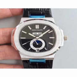 Patek Philippe Nautilus Annual Calendar Moonphase 5726A KM V2 Stainless Steel Black 