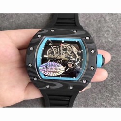 Richard Mille RM55 KV Forged Carbon Blue Skeleton 