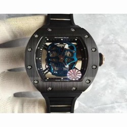 Richard Mille RM052 KV Black Ceramic & Rose Gold Blue Skull 