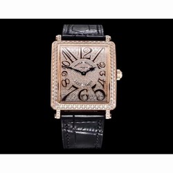 Franck Muller Ladies Long Island Color Dreams 952 QZ GF Rose Gold & Diamonds Diamond 