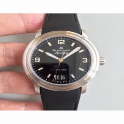 Blancpain Leman Aqua Lung Grande Date 2850B-1130A-64B HG Stainless Steel Black 
