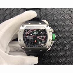 Richard Mille RM011-01 R Mancini Flyback Chronograph KV Titanium Black Skeleton 