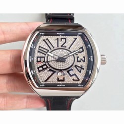 Franck Muller Vanguard V45 Noob Stainless Steel Diamond 
