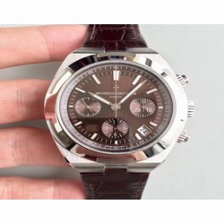 Vacheron Constantin Overseas Chronograph 5500V/110A-B147 JF Stainless Steel Chocolate 