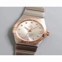 Omega Constellation 123.20.38.21.52.001 38MM VS Stainless Steel & Rose Gold Rhodium 
