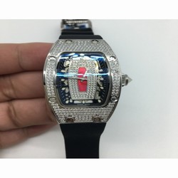 Richard Mille RM07 Ladies Stainless Steel & Diamonds Red & Diamonds 