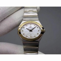 Omega Constellation Quartz 27MM 123.20.27.60.55.008 Noob Stainless Steel & Yellow Gold Mother Of Pearl 