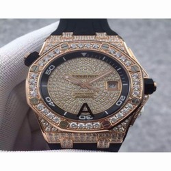 Audemars Piguet Royal Oak Offshore Diver 15709 Rose Gold & Diamonds Rose Gold & Diamonds 