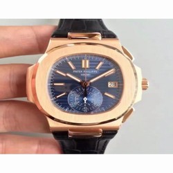 Patek Philippe Nautilus Chronograph 5980R JF Rose Gold Blue 