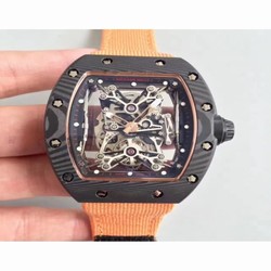 Richard Mille RM50-27-01 NTPT KV Black Forged Carbon Black & Gold Skeleton 