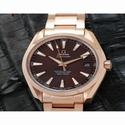 Omega Aqua Terra 41MM Rose Gold Brown 