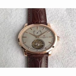 Vacheron Constantin Patrimony Traditionnelle 14-Day Tourbillon 89000 TF Rose Gold Grey