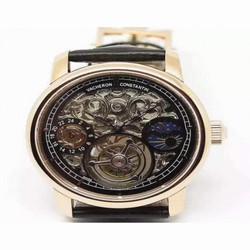 Vacheron Constantin Patrimony Tourbillon Rose Gold Skeleton & Black 