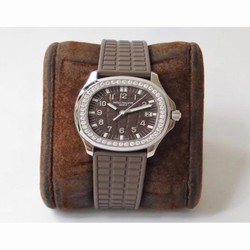 Patek Philippe Aquanaut Luce Ladies 5067A-023 PP Stainless Steel & Diamonds Chocolate 