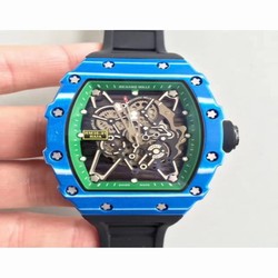 Richard Mille RM35-01 Rafael Nadal KV Blue Forged Carbon Green & Skeleton 