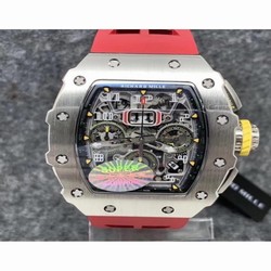 Richard Mille RM011-03 KV Stainless Steel Black Skeleton 