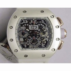 Richard Mille RM011-FM Felipe Massa Chronograph Rose Gold White 