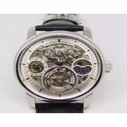 Vacheron Constantin Patrimony Tourbillon Stainless Steel Skeleton & White 