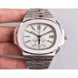 Patek Philippe Nautilus Chronograph 5980 JF Stainless Steel White 