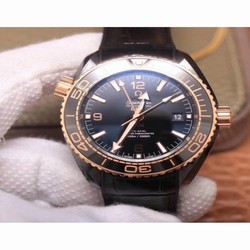 Omega Seamaster Planet Ocean 600M GMT Deep Black 215.63.46.22.01.001 VS PVD Black 
