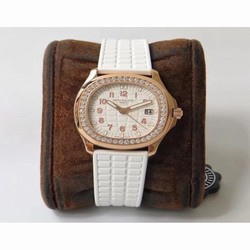 Patek Philippe Aquanaut Luce Ladies 5067A PP Rose Gold & Diamonds White 