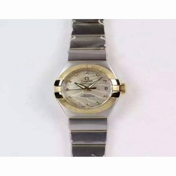 Omega Constellation Double Eagle Lady 27MM Stainless Steel & Yellow Gold Gold 