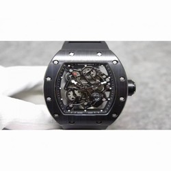 Richard Mille RM55 Black Ceramic Black Skeleton 
