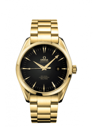 Omega Seamaster Aqua Terra 150M Co-Axial 42.2 Yellow Gold / Black / Bracelet 2102.50.00