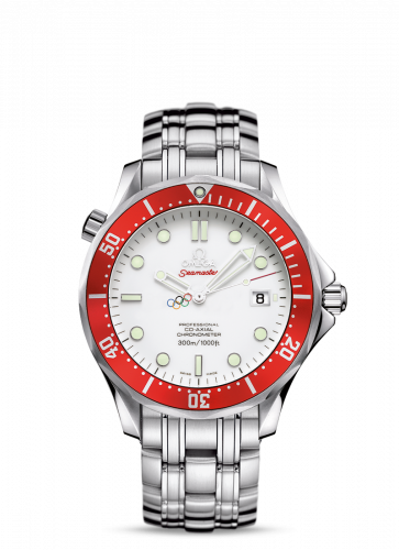 Omega Seamaster Diver 300M Co-Axial 41 Stainless Steel / White / Bracelet / Vancouver Olympics 212.30.41.20.04.001