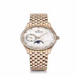 Zenith Elite Ultra Thin Lady Moonphase Rose Gold / MOP / Diamond / Bracelet 22.2310.692/81.M2310