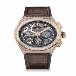 Zenith Defy El Primero 21 Rose Gold / Diamond / Skeleton / Alligator 22.9000.9004/71.R585