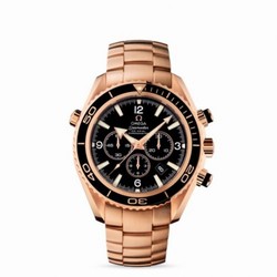 Omega Seamaster Planet Ocean 600M Co-Axial 45.5 Chronograph Red Gold / Black / Bracelet 222.60.46.50.01.001