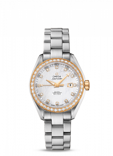 Omega Seamaster Aqua Terra 150M Co-Axial 34 Stainless Steel / Yellow Gold / Diamond / MOP / Bracelet 231.25.34.20.55.004